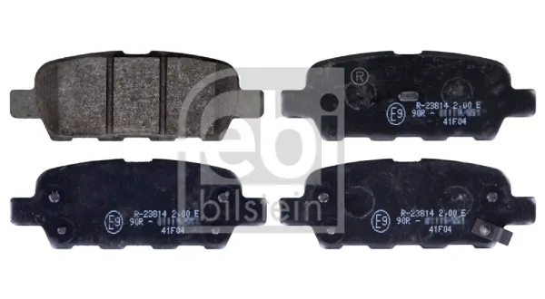 Pastillas de freno traseras 116198 Febi