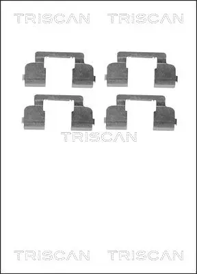 Juego de resortes de sujeción de pastillas de freno delanteras Renault Clio II
