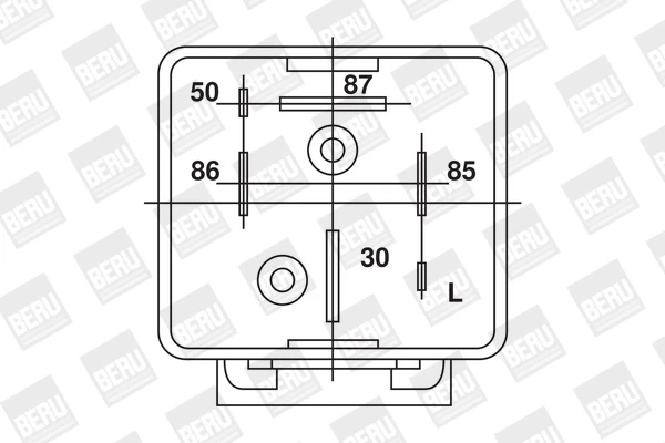 Relé de bujía de precalentamiento Ford Orion 2 (AFF)