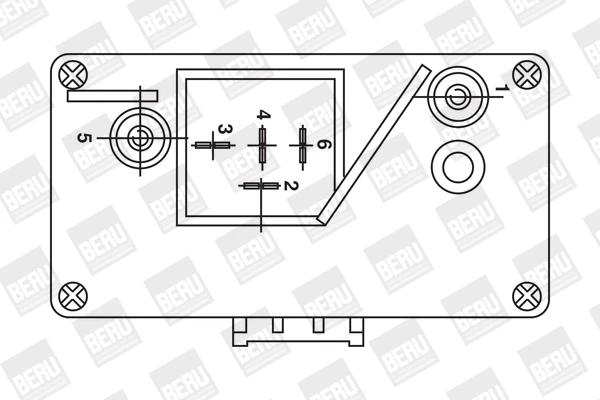 Relé de bujía de precalentamiento Renault 18 (135)