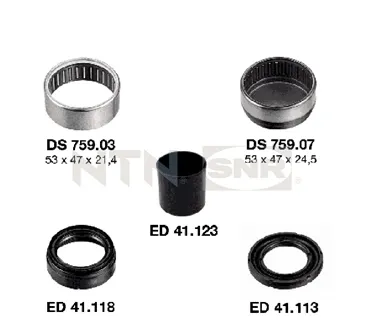 Juego de suspensiones, brazo oscilante trasero KS55906 SNR