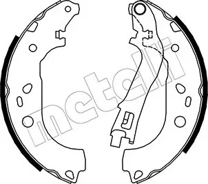 Zapatas de freno 530088 Metelli