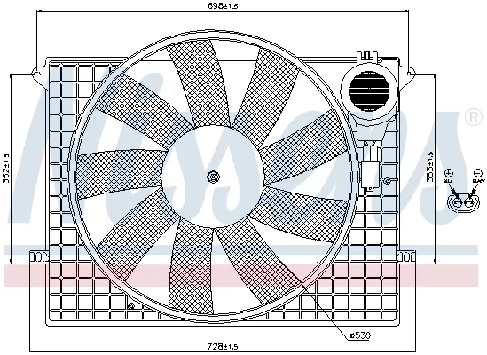 Ventilador del motor 85401 Nissens