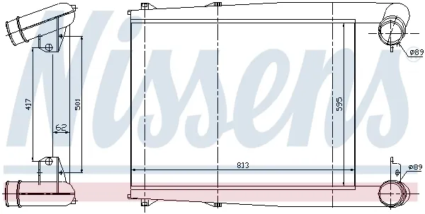 Intercooler 97025 Nissens