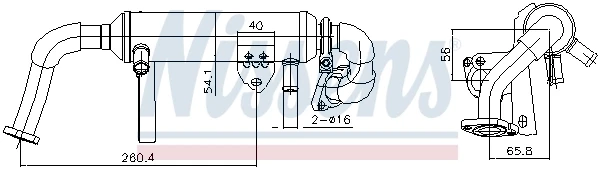 Enfriador EGR de recirculación de gases de escape Fiat Croma 2 (194)