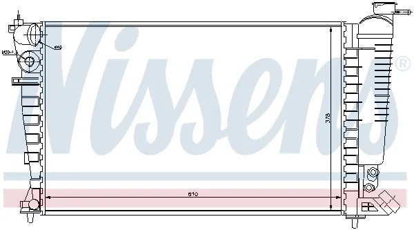Radiador 61368 Nissens