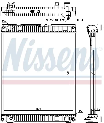 Radiador 67227 Nissens