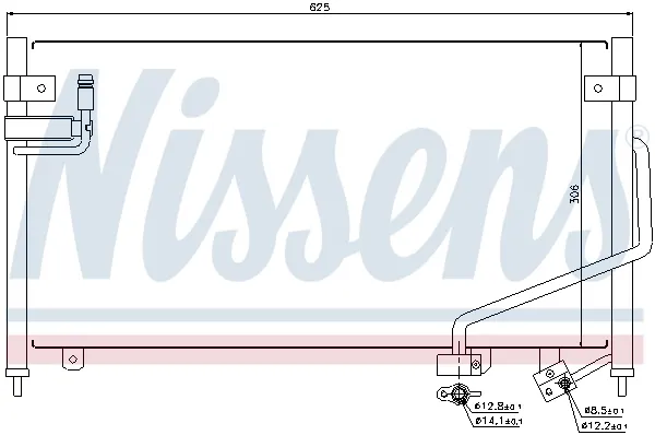 Condensador aire acondicionado 94688 Nissens