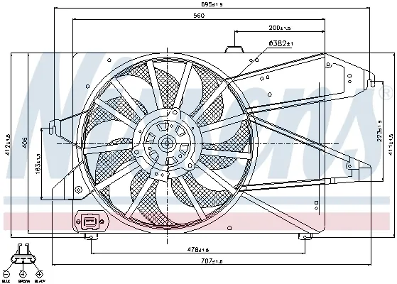 Ventilador del motor 85482 Nissens