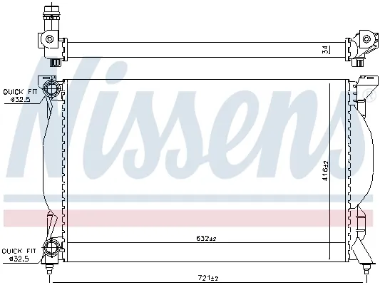 Radiador 60304A Nissens