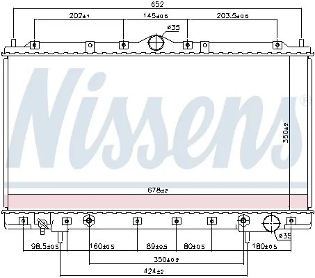 Radiador 62867 Nissens