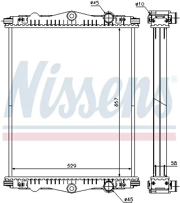 Radiador 614430 Nissens