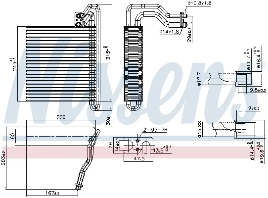 Evaporador de aire acondicionado Ford Focus III
