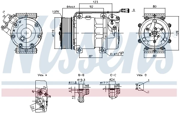 Compresor de aire acondicionado Mercedes S (C140)