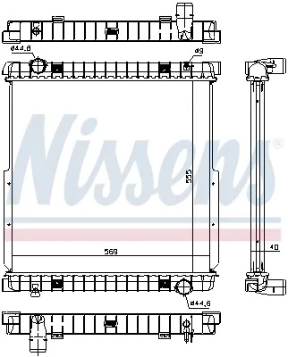 Radiador 63333 Nissens