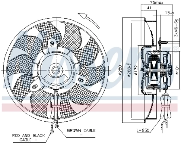 Ventilador del motor 107713 Hans Pries (Topran)