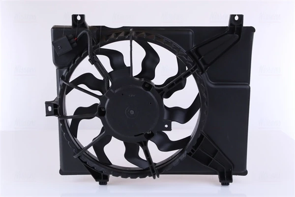 Difusor de radiador, ventilador de refrigeración, condensador del aire acondicionado, completo con motor y rodete Hyundai I10 (PA)