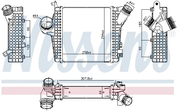Intercooler 961305 Nissens