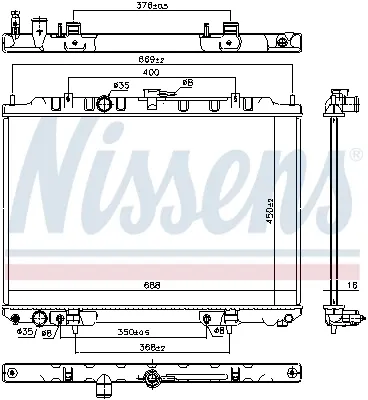 Radiador 68799 Nissens