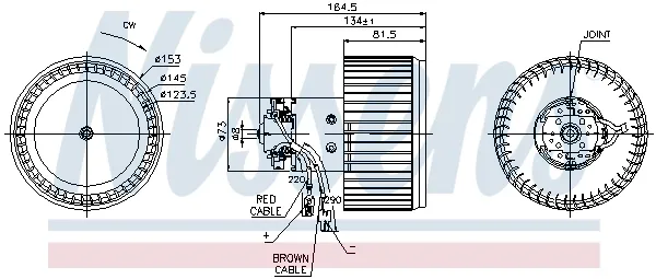 Ventilador habitáculo 87093 Nissens