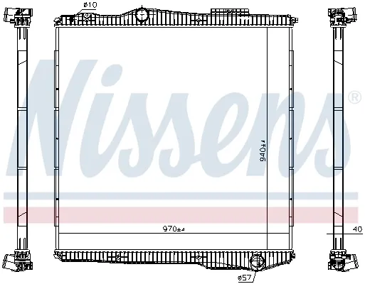 Radiador 672910 Nissens