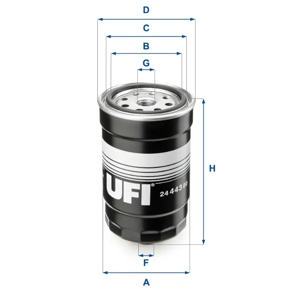 Filtro de combustible 2444300 UFI