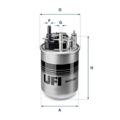 Filtro de combustible UFI 2408001