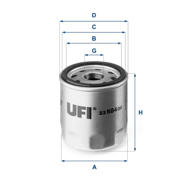 Filtro de aceite 2358400 UFI