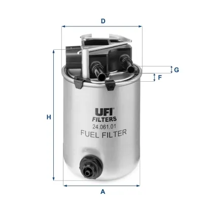 Filtro de combustible UFI 2406101