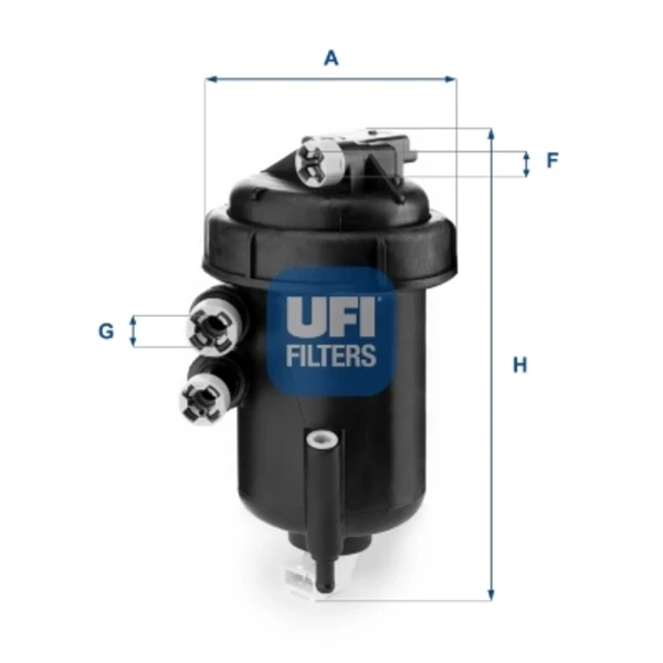 Caja, filtro de combustible 5512700 UFI