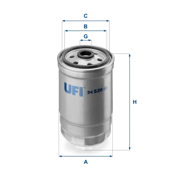 Filtro de combustible 2452600 UFI