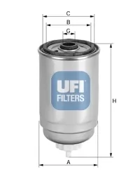 Filtro de combustible 2439700 UFI