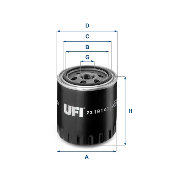 Filtro de aceite 2319100 UFI