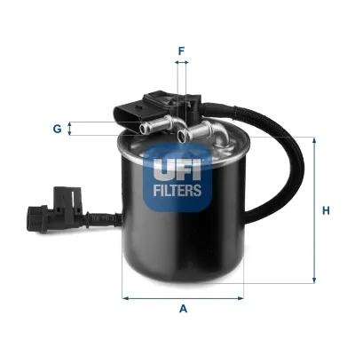 Filtro de combustible 2414900 UFI