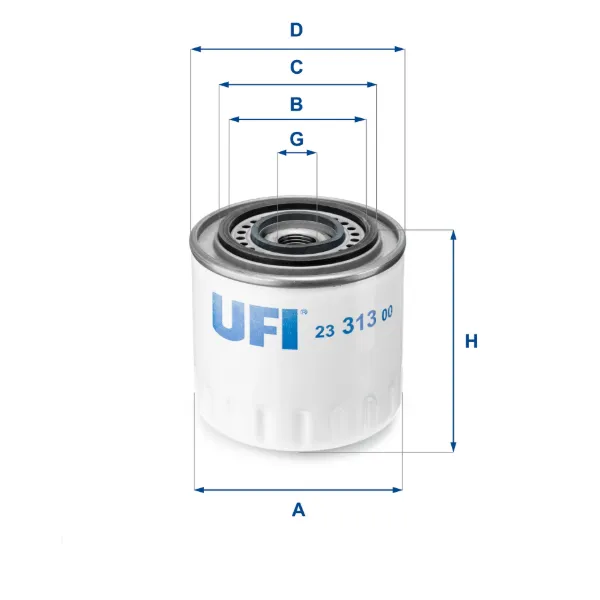 Filtro de aceite 2331300 UFI