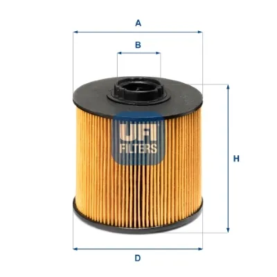 Filtro de combustible 2614900 UFI