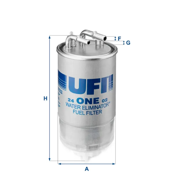Filtro de combustible 24ONE02 UFI