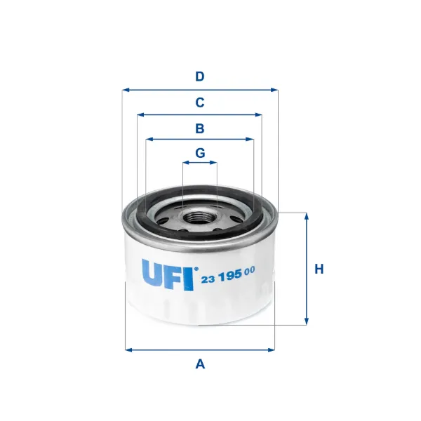 Filtro de aceite 2319500 UFI