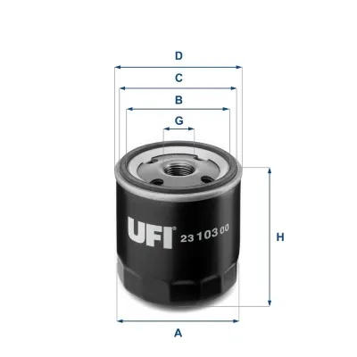 Filtro de aceite 2310300 UFI