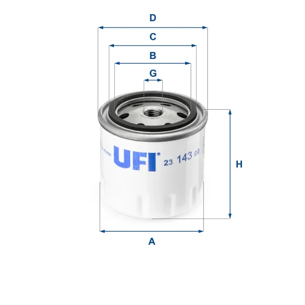 Filtro de aceite 2314300 UFI