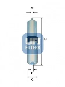 Filtro de combustible 3185701 UFI