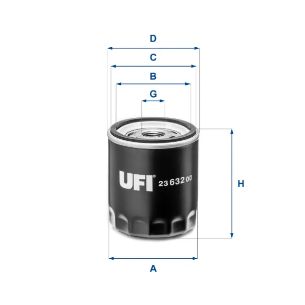 Filtro de aceite 2363200 UFI