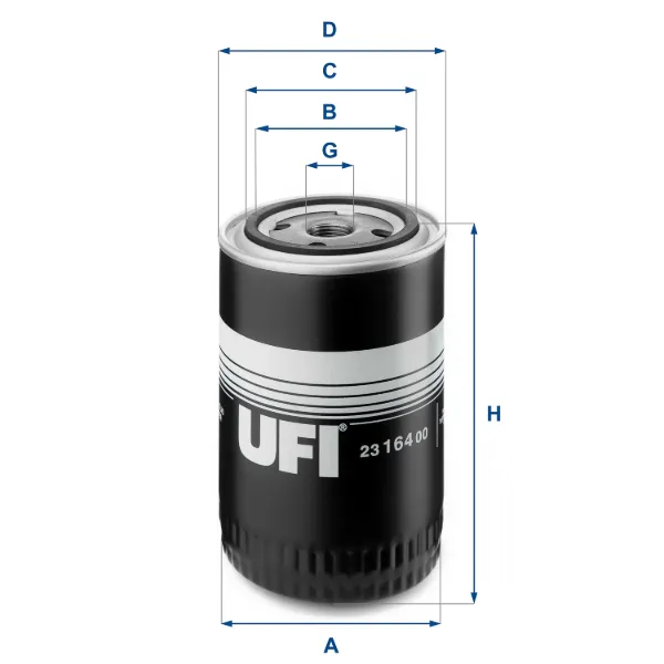 Filtro de aceite 2316400 UFI