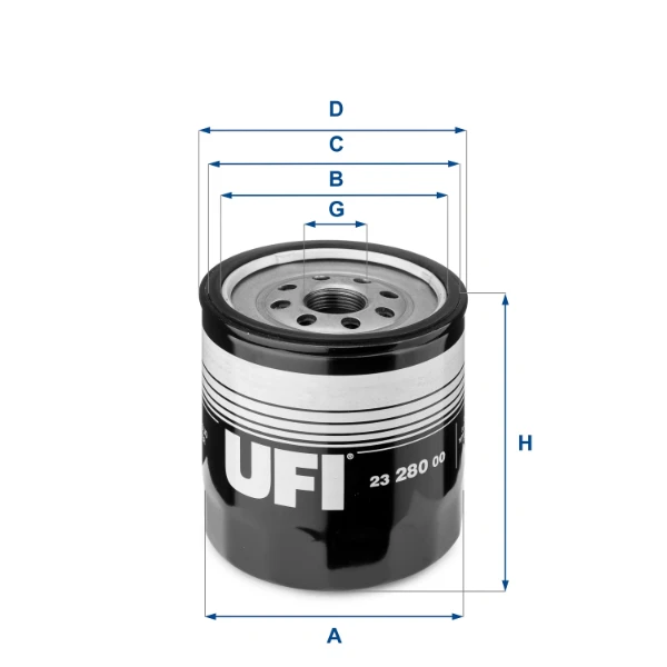 23.280.00 UFI filtro de aceite