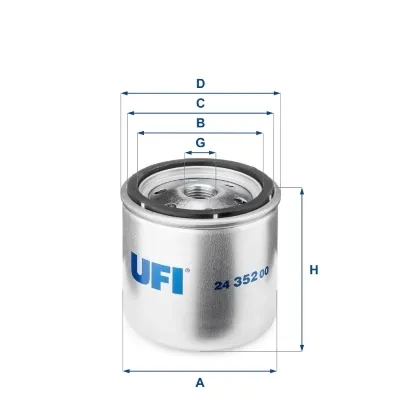 Filtro de combustible 2435200 UFI