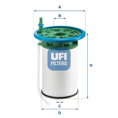 Filtro de combustible UFI 2605300
