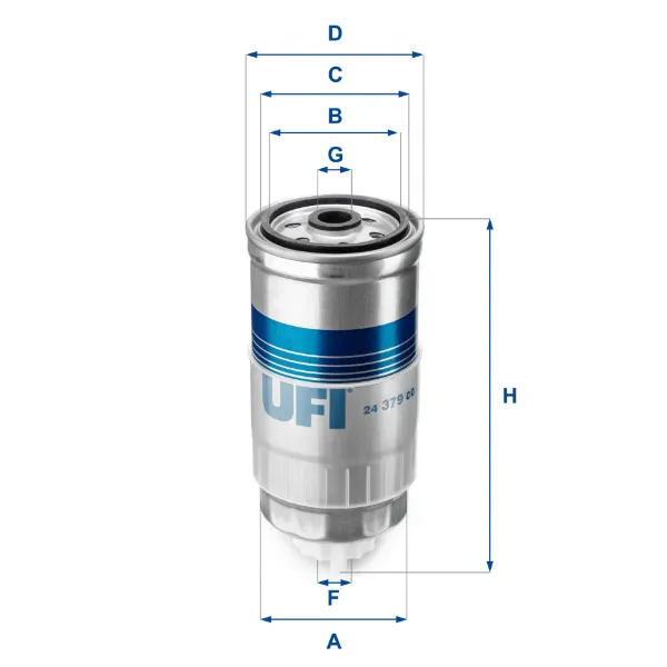 Filtro de combustible 2437900 UFI