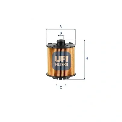 Filtro de aceite 25VCC01 UFI
