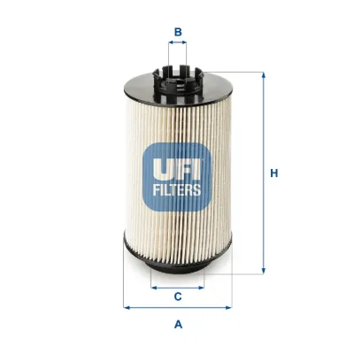 Filtro de combustible UFI 2601100