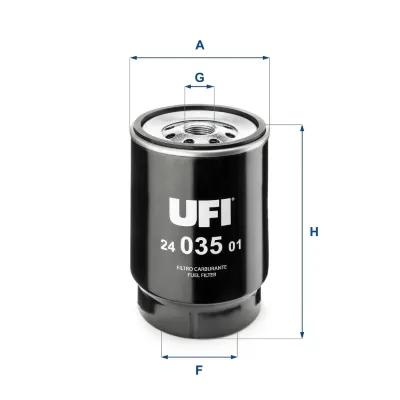 Filtro de combustible UFI 2403501